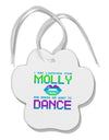 Looking For Molly Paw Print Shaped Ornament-Ornament-TooLoud-White-Davson Sales