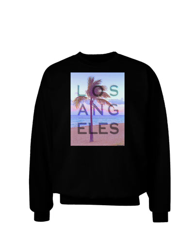 Los Angeles Beach Filter Adult Dark Sweatshirt-Sweatshirt-TooLoud-Black-Small-Davson Sales