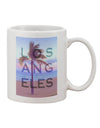 Los Angeles Beach Filter Printed 11 oz Coffee Mug - Expertly Crafted Drinkware-11 OZ Coffee Mug-TooLoud-White-Davson Sales