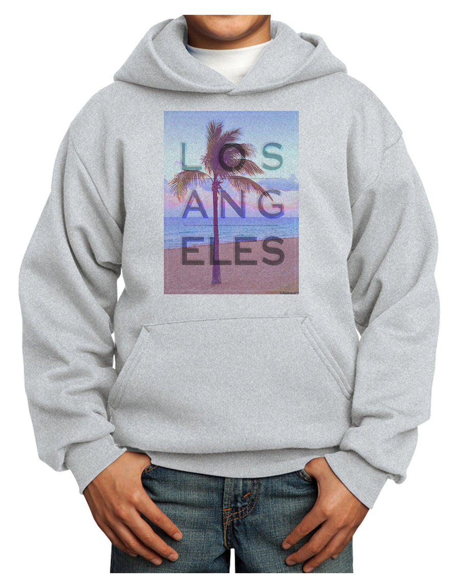 Los Angeles Beach Filter Youth Hoodie Pullover Sweatshirt-Youth Hoodie-TooLoud-White-XS-Davson Sales