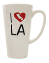 Los Angeles Inspired 16 Ounce Conical Latte Coffee Mug - TooLoud-Conical Latte Mug-TooLoud-White-Davson Sales