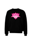 Lotus Flower Design Gradient Adult Dark Sweatshirt by TooLoud-Sweatshirts-TooLoud-Black-Small-Davson Sales