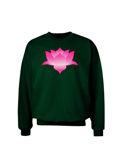 Lotus Flower Design Gradient Adult Dark Sweatshirt by TooLoud-Sweatshirts-TooLoud-Deep-Forest-Green-Small-Davson Sales