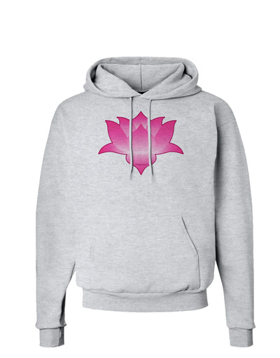 Lotus Flower Design Gradient Hoodie Sweatshirt by TooLoud-Hoodie-TooLoud-AshGray-Small-Davson Sales