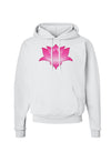 Lotus Flower Design Gradient Hoodie Sweatshirt by TooLoud-Hoodie-TooLoud-White-Small-Davson Sales