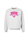 Lotus Flower Design Gradient Sweatshirt by TooLoud-Sweatshirts-TooLoud-White-Small-Davson Sales