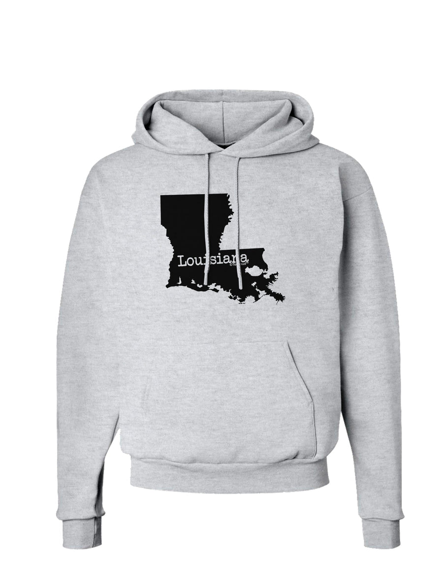 Louisiana - United States Shape Hoodie Sweatshirt by TooLoud-Hoodie-TooLoud-White-Small-Davson Sales
