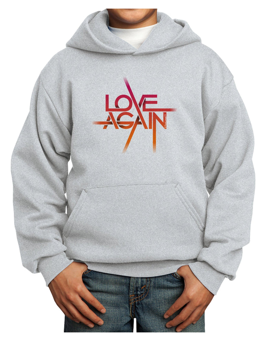 Love Again Typography Youth Hoodie Pullover Sweatshirt-Youth Hoodie-TooLoud-White-XS-Davson Sales