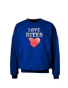 Love Bites Adult Dark Sweatshirt
