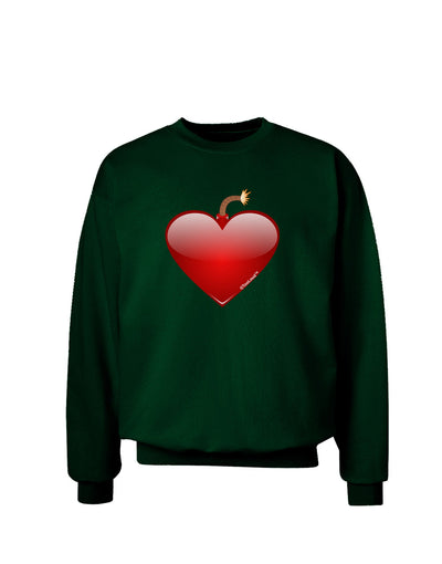 Love Bomb Adult Dark Sweatshirt-Sweatshirts-TooLoud-Deep-Forest-Green-Small-Davson Sales