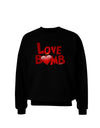 Love Bomb Text Adult Dark Sweatshirt-Sweatshirts-TooLoud-Black-Small-Davson Sales