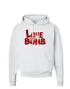 Love Bomb Text Hoodie Sweatshirt-Hoodie-TooLoud-White-Small-Davson Sales