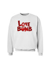 Love Bomb Text Sweatshirt-Sweatshirts-TooLoud-White-Small-Davson Sales