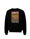 Love is like Sunshine - Sunburst Adult Dark Sweatshirt-Sweatshirts-TooLoud-Black-Small-Davson Sales