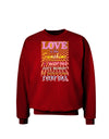 Love is like Sunshine - Sunburst Adult Dark Sweatshirt-Sweatshirts-TooLoud-Deep-Red-Small-Davson Sales