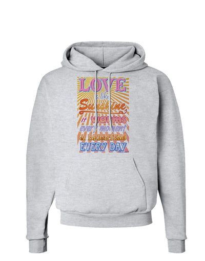 Love is like Sunshine - Sunburst Hoodie Sweatshirt-Hoodie-TooLoud-AshGray-Small-Davson Sales