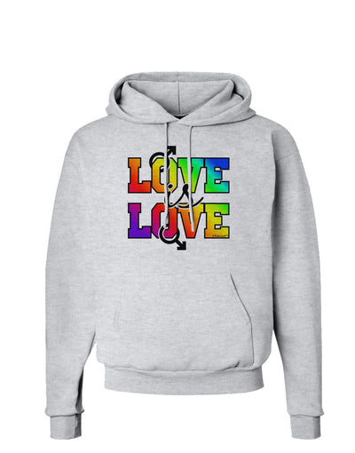 Love Is Love Gay Pride Hoodie Sweatshirt-Hoodie-TooLoud-AshGray-Small-Davson Sales