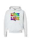 Love Is Love Gay Pride Hoodie Sweatshirt-Hoodie-TooLoud-White-Small-Davson Sales