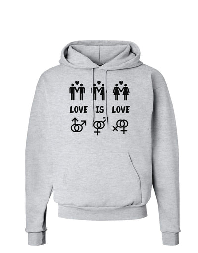 Love Is Love LGBT Marriage Equality Hoodie Sweatshirt-Hoodie-TooLoud-AshGray-Small-Davson Sales