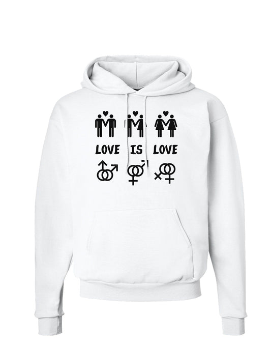 Love Is Love LGBT Marriage Equality Hoodie Sweatshirt-Hoodie-TooLoud-White-Small-Davson Sales