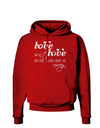 Love Isn't Love Until You Give It Away Dark Hoodie Sweatshirt-Hoodie-TooLoud-Red-Small-Davson Sales