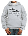 Love Isn't Love Until You Give It Away Youth Hoodie Pullover Sweatshirt-Youth Hoodie-TooLoud-Ash-XS-Davson Sales