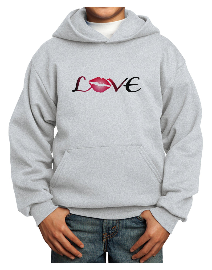 Love Kiss Youth Hoodie Pullover Sweatshirt-Youth Hoodie-TooLoud-White-XS-Davson Sales