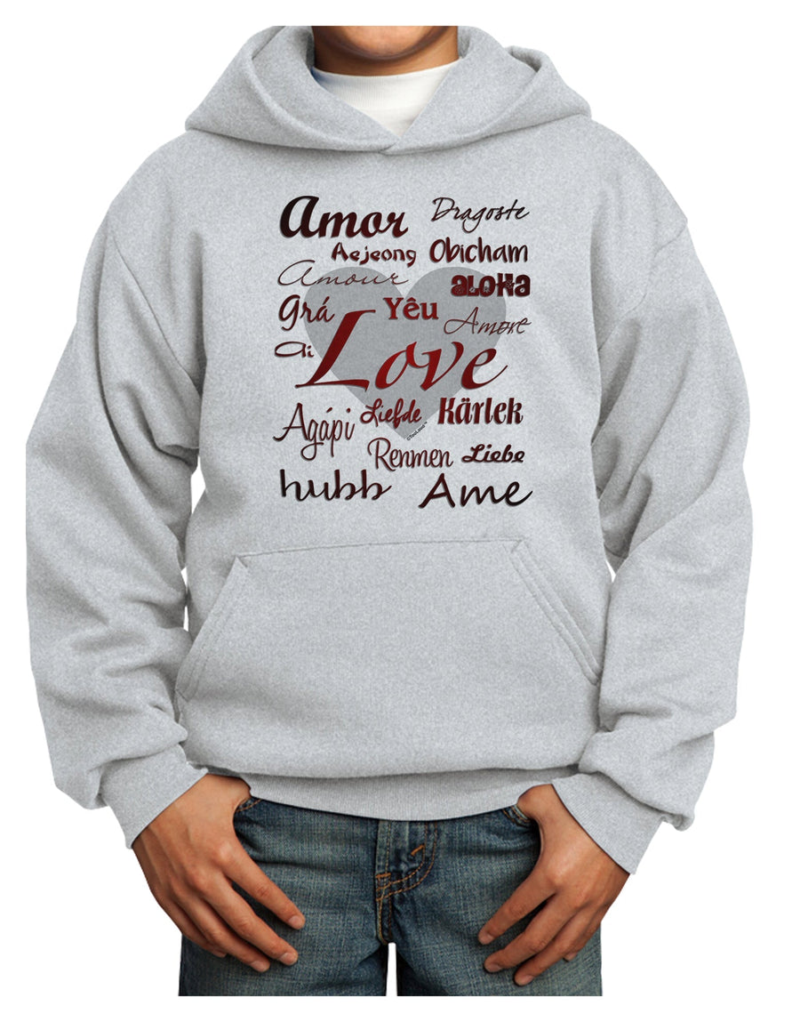 Love Languages Youth Hoodie Pullover Sweatshirt by TooLoud-Youth Hoodie-TooLoud-White-XS-Davson Sales