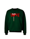 Love Lollipop Adult Dark Sweatshirt-Sweatshirts-TooLoud-Deep-Forest-Green-Small-Davson Sales