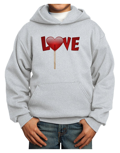 Love Lollipop Youth Hoodie Pullover Sweatshirt-Youth Hoodie-TooLoud-Ash-XS-Davson Sales