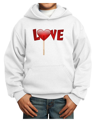 Love Lollipop Youth Hoodie Pullover Sweatshirt-Youth Hoodie-TooLoud-White-XS-Davson Sales