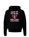 Love Pitbull More Than People Dark Hoodie Sweatshirt-Hoodie-TooLoud-Black-Small-Davson Sales