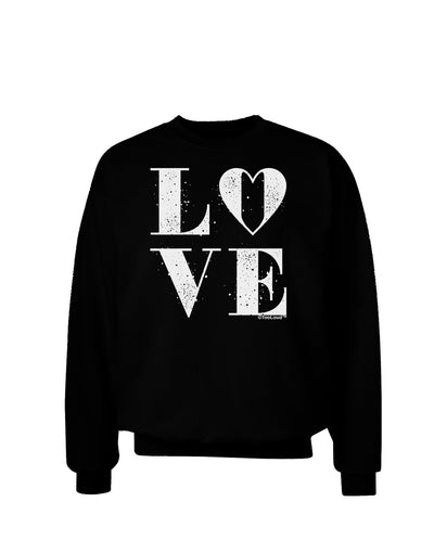 Love Splatter Adult Dark Sweatshirt-Sweatshirts-TooLoud-Black-Small-Davson Sales