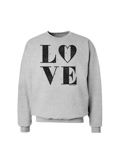 Love Splatter Sweatshirt-Sweatshirts-TooLoud-AshGray-Small-Davson Sales