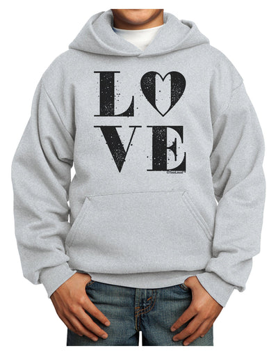 Love Splatter Youth Hoodie Pullover Sweatshirt-Youth Hoodie-TooLoud-Ash-XS-Davson Sales