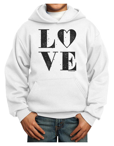 Love Splatter Youth Hoodie Pullover Sweatshirt-Youth Hoodie-TooLoud-White-XS-Davson Sales