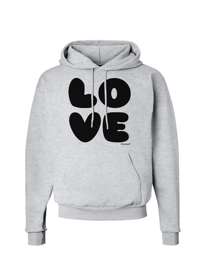 LOVE Text Hoodie Sweatshirt by TooLoud-Hoodie-TooLoud-AshGray-Small-Davson Sales