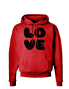 LOVE Text Hoodie Sweatshirt by TooLoud-Hoodie-TooLoud-Red-Small-Davson Sales