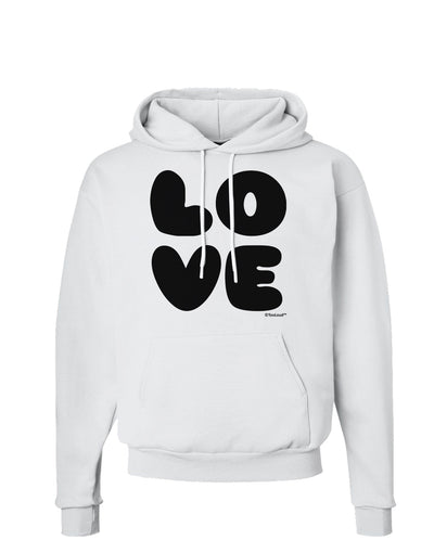 LOVE Text Hoodie Sweatshirt by TooLoud-Hoodie-TooLoud-White-Small-Davson Sales