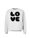 LOVE Text Sweatshirt by TooLoud-Sweatshirts-TooLoud-White-Small-Davson Sales