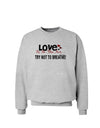 Love - Try Not To Breathe Sweatshirt-Sweatshirts-TooLoud-AshGray-Small-Davson Sales