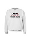 Love - Try Not To Breathe Sweatshirt-Sweatshirts-TooLoud-White-Small-Davson Sales