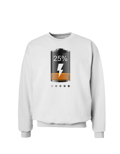 Low Energy 25 Percent Sweatshirt-Sweatshirts-TooLoud-White-Small-Davson Sales