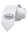 Lucille Slugger Logo Printed White Necktie by TooLoud