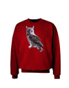 Lucky Cat Owl Adult Dark Sweatshirt-Sweatshirts-TooLoud-Deep-Red-Small-Davson Sales