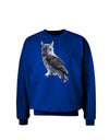 Lucky Cat Owl Adult Dark Sweatshirt-Sweatshirts-TooLoud-Deep-Royal-Blue-Small-Davson Sales