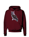 Lucky Cat Owl Dark Hoodie Sweatshirt-Hoodie-TooLoud-Maroon-Small-Davson Sales