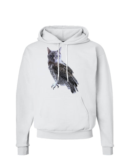 Lucky Cat Owl Hoodie Sweatshirt-Hoodie-TooLoud-White-Small-Davson Sales