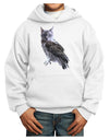 Lucky Cat Owl Youth Hoodie Pullover Sweatshirt-Youth Hoodie-TooLoud-White-XS-Davson Sales