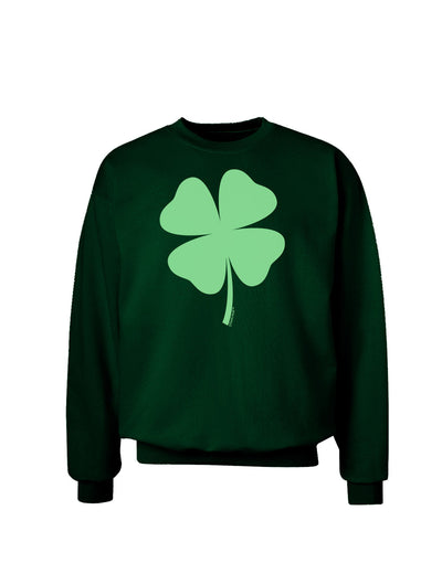 Lucky Four Leaf Clover St Patricks Day Adult Dark Sweatshirt-Sweatshirts-TooLoud-Deep-Forest-Green-Small-Davson Sales